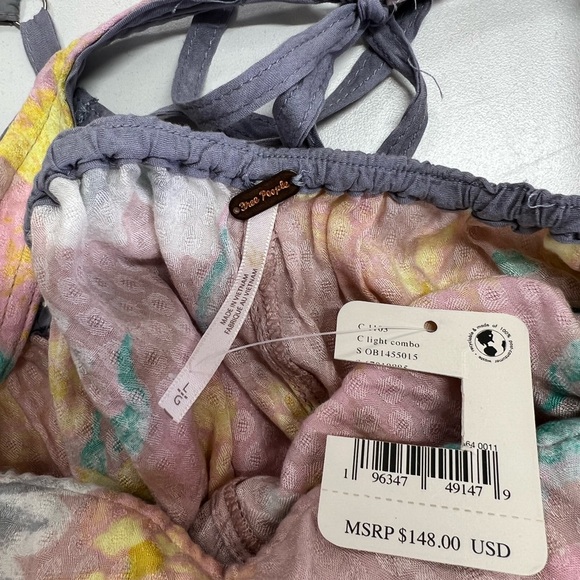 Free People Wisteria Maxi Dress Pastel Light Combo New With Tags Size Large - Picture 6 of 16